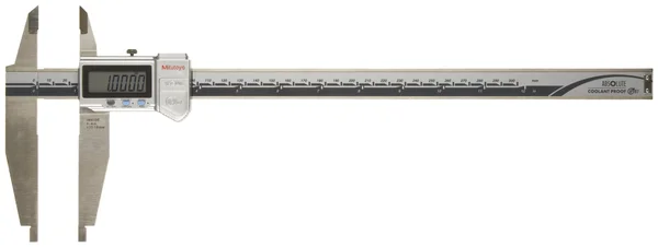 Mitutoyo Absolute 551-341-10 Digital Caliper, Stainless Steel, Battery Powered, Inch/Metric, NIB Style Jaw, 0-12x22 Range, +/-0.