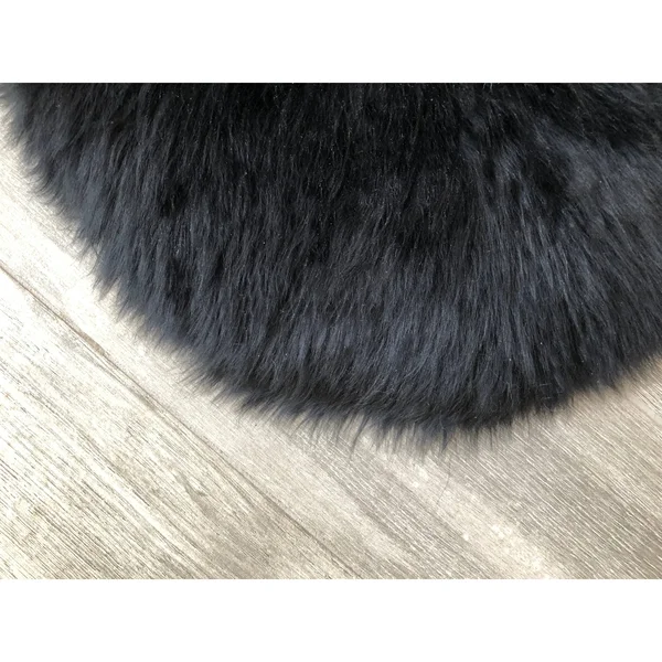 Ovella Home Premium Faux Sheepskin Plush Shag Oval Area Rug - White - 5' x 8'
