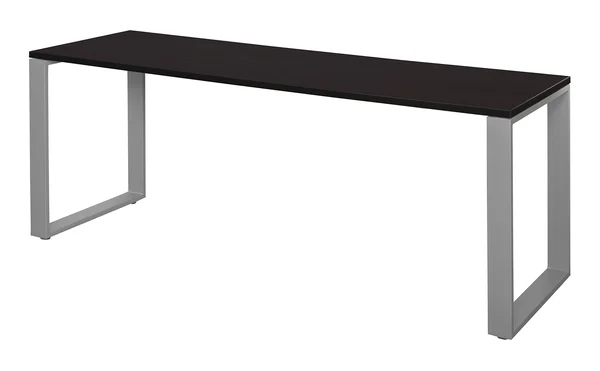 Regency Structure 72 in. x 24 in. Mocha Walnut/Grey Training Table