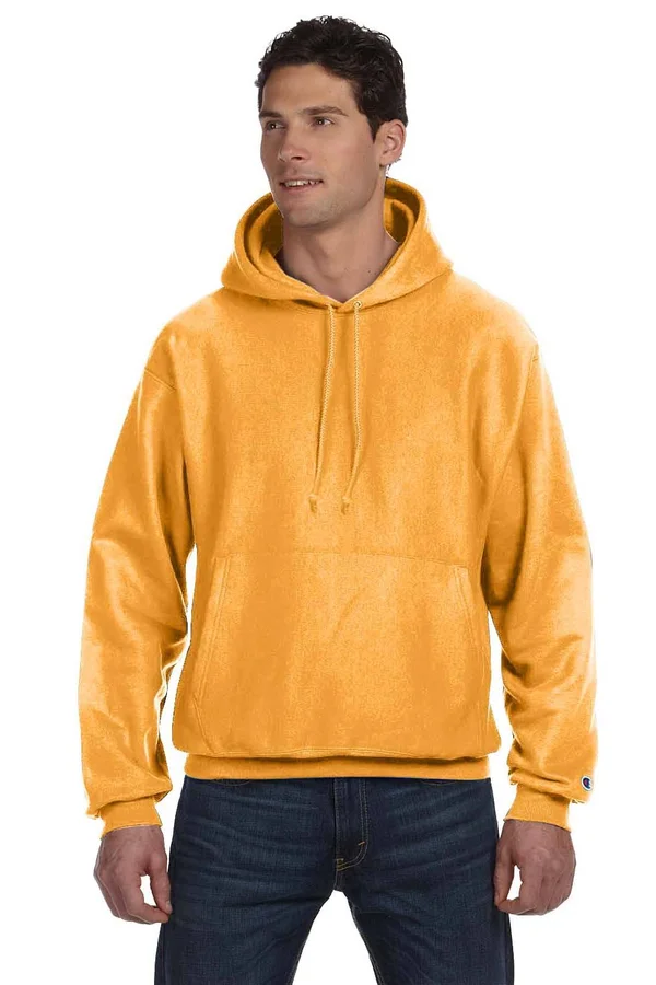 Champion S1051 REVERSE Weave Pullover Hooded Sweatshirt - C Gold - L