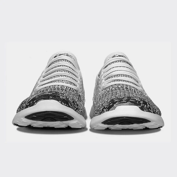 APL Women's Techloom Breeze White/Black Ombre Shoes in Size 9 - Athletic Propulsion Labs