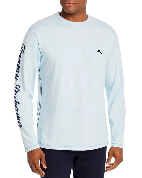 Tommy Bahama Arctic Ice Men's Long Sleeve Big Wave Marlin Lux T-Shirt