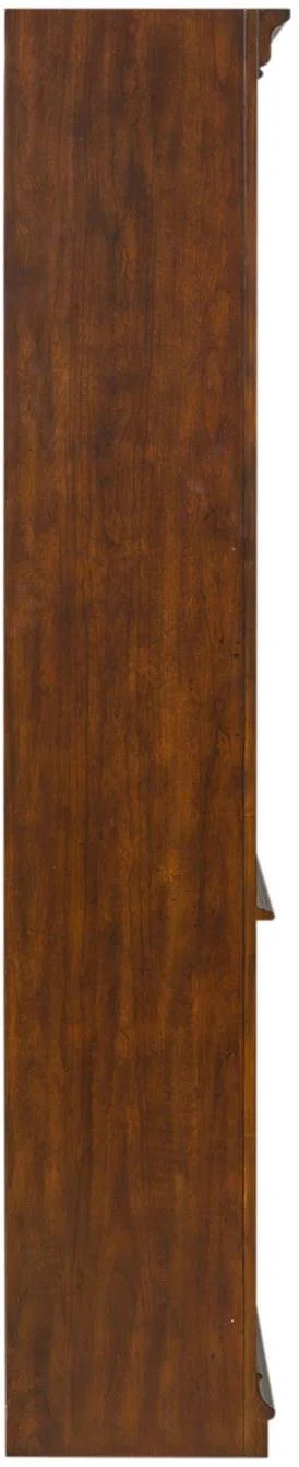 Liberty Furniture Brayton Manor Jr Executive Open Bookcase in Cognac