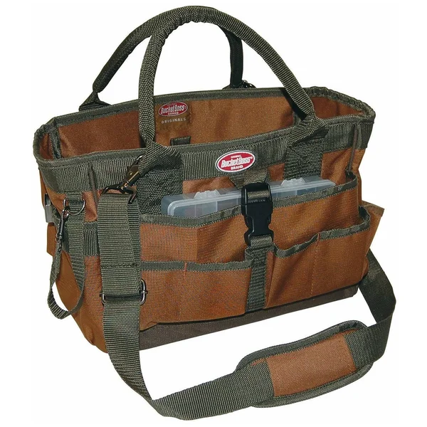 Bucket Boss Gatemouth Hopalong Tool Tote in Brown 60088