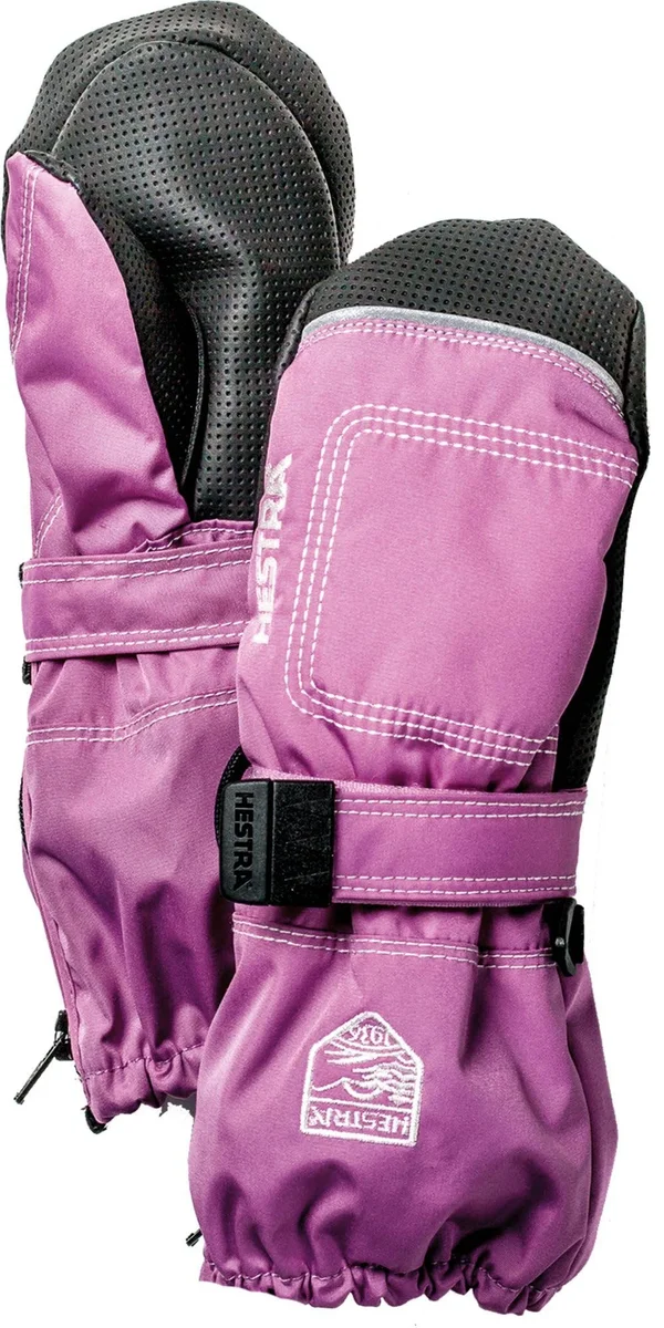 Hestra Baby Zip Long Mitten - Cerise, 1