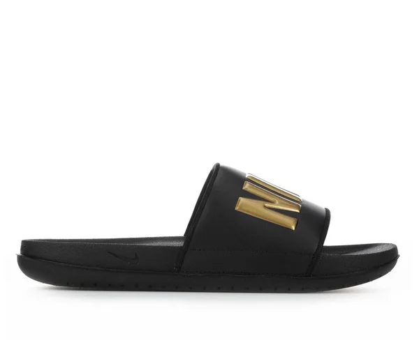 Men's Nike Off Court Slide Sandal - Black/Gold Metallic - Size 13