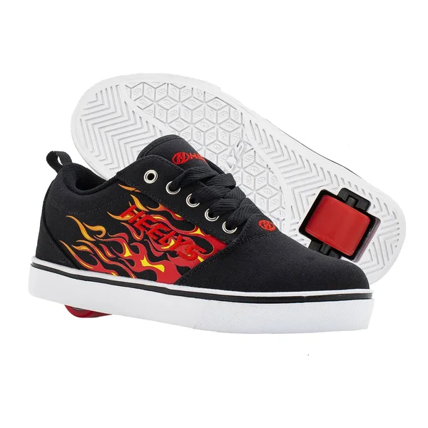 Heelys Pro 20 Prints – Black/Red/Flames - Black 4 Youth Boys