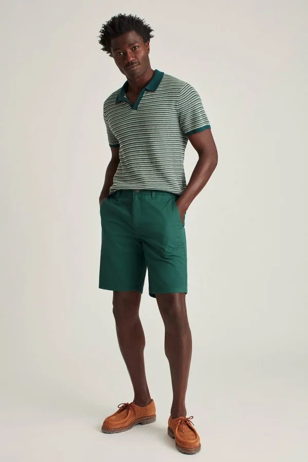 Bonobos Stretch Washed Chino Shorts - Green - Casual Shorts