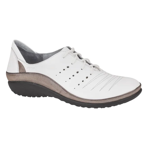 Women's Naot Kumara White Leather/Silver Threads Leather 41 M