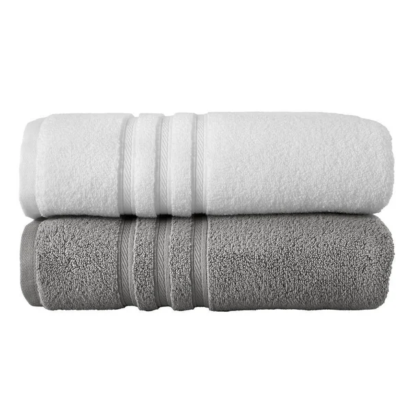 Micro Cotton 6-Piece Bath Towel Set in Stone Gray