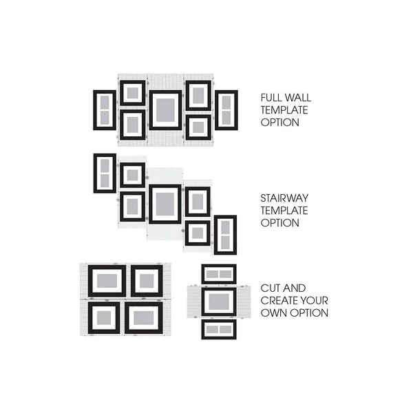 Create A Gallery 7 Piece Black Frame Kit