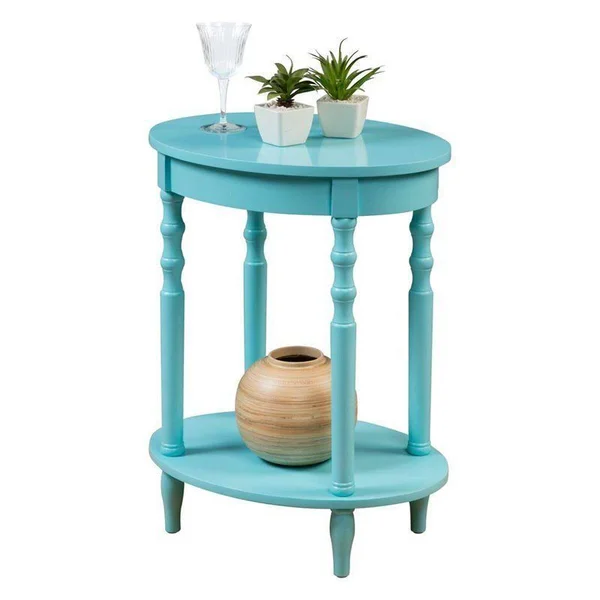 Convenience Concepts Classic Accents Brandi Oval End Table - Sea Foam