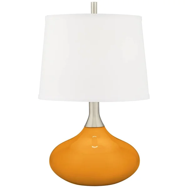 Color + Plus Carnival Felix Modern Table Lamp - Orange