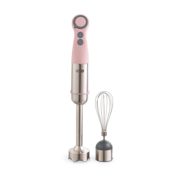Dash Chef Series Immersion Hand Blender - 5 Speed Stick Blender with Stainless Steel Blades, Whisk Attachment and Recipe Guide Pi