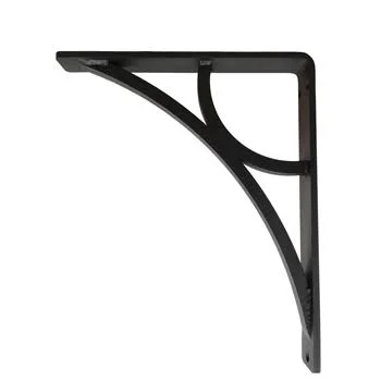 6 x 8 x 1.5 Eclipse Wrought Iron Corbel in Black at Timeless Wrought Iron