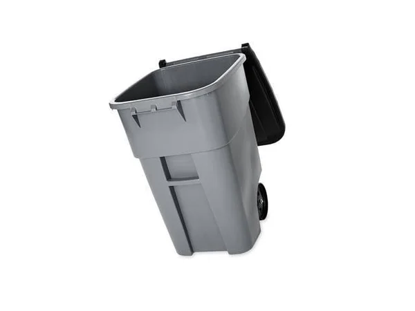 Rubbermaid 50-Gallon Plastic Rollout Container (Gray) 9W27GY New