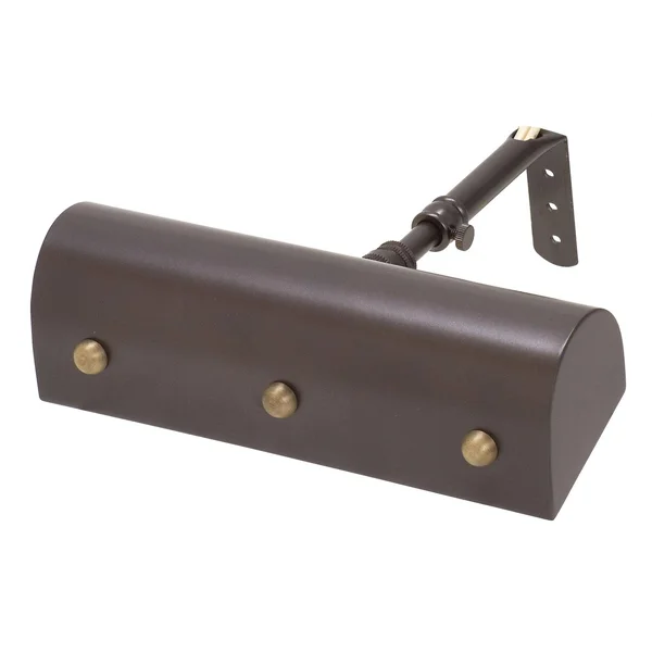 House of Troy TB8-AB/PB Traditional 8 inch Picture Light with Ball Motif in Antique Brass with Polished Brass Accents