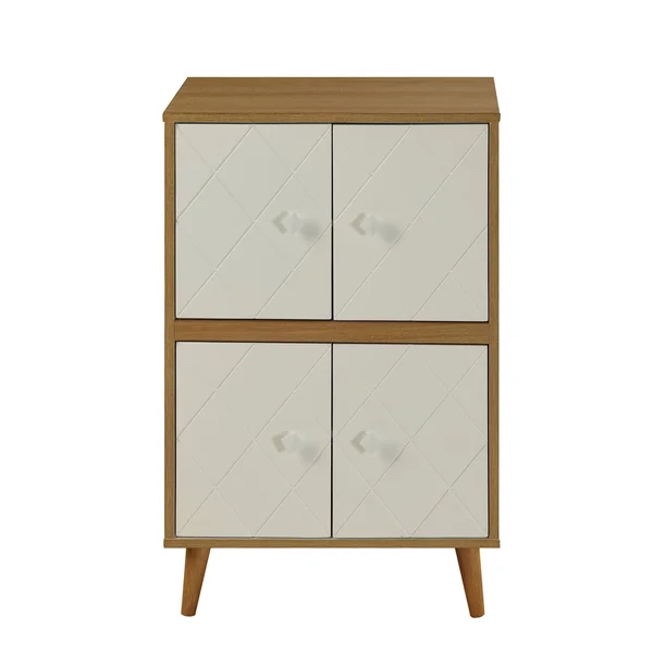 Acme Anita Cabinet - Natural & White