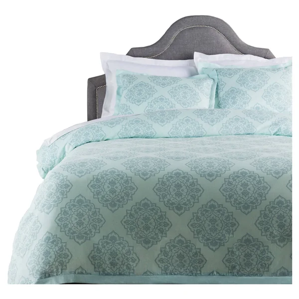 Surya Anniston Full/Queen Duvet Cover in Sky Blue