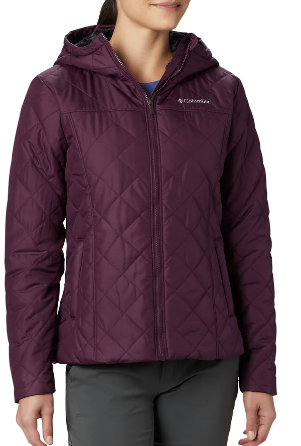 Columbia Women's Copper Crest Hooded Jacket - Black Cherry - L