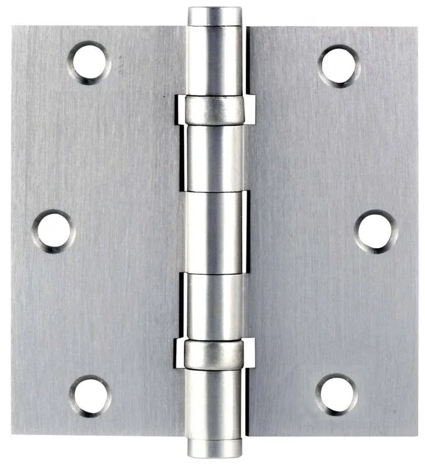 Emtek 96413PVD 3.5x22 x 3.5x22 Solid Brass Square Corner Ball Bearing Mortise Hinge - Pair - Lifetime Polished Brass