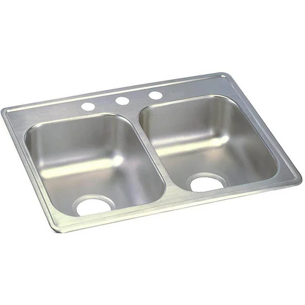 Elkay D225194 Dayton Stainless Steel 25x22 x 19x22 x 6-5/16