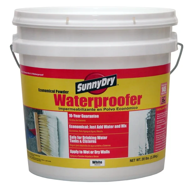 SunnyDry M120 White Powder Waterproofer - 20 lb. Pail