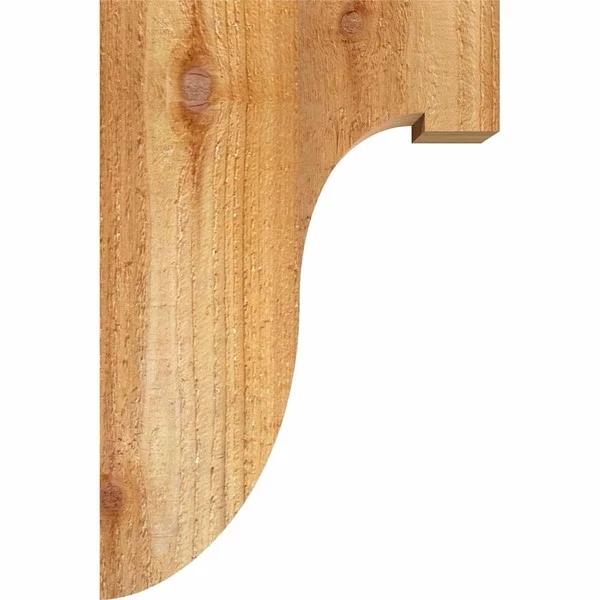 Ekena Millwork COR06X08X20DEL00RWR 6x22W x 8x22D x 20x22H Del Monte Rough Sawn Corbel, Western Red Cedar