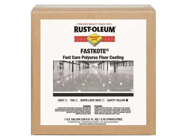 Rust-Oleum High Gloss Polyurea Floor Coating - Safety Yellow, 1 gal. 277498