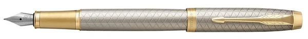 Parker Im Premium Fountain Pen - Warm Silver & Gold - Medium NIB