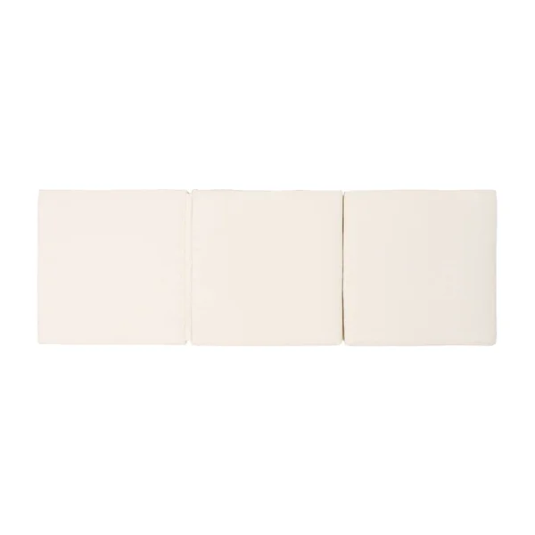 76.75x22 Cream White Contemporary Solid Outdoor Patio Chaise Lounge Cushion