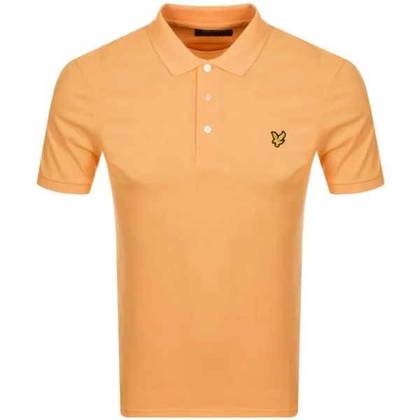 Lyle and Scott Short Sleeved Polo T Shirt Orange