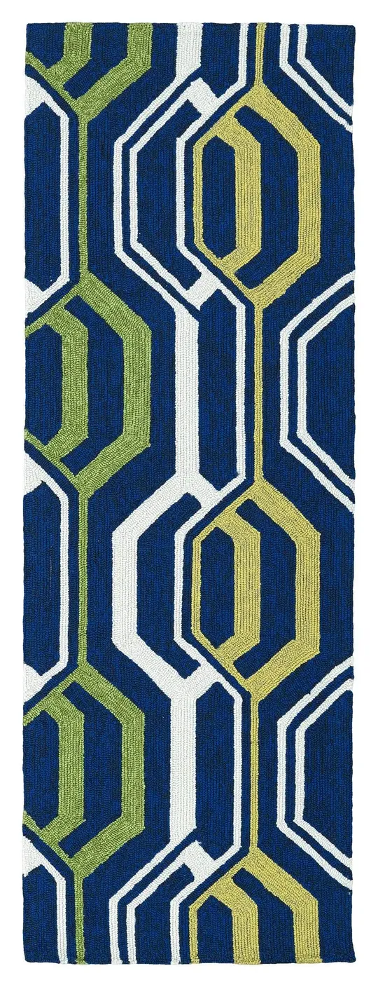 Kaleen Escape ESC08-22 Navy Rug - 2 ft x 6 ft