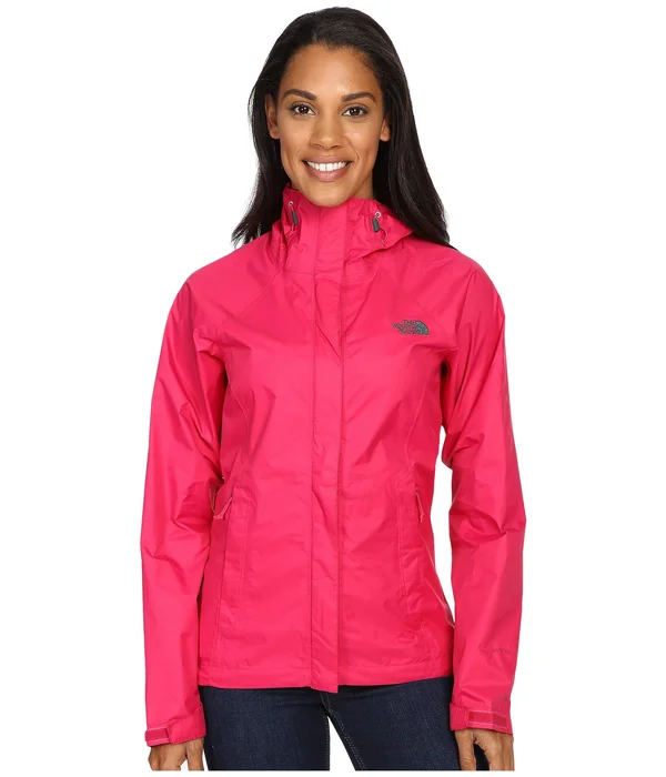 The North Face Women's Venture Jacket, Cerise Pink/Darkest Spruce, M