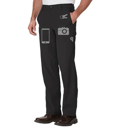 Men's Contemporary Cargo Pants, Blk, Multi-Pocket, 3232, SCOTTeVEST