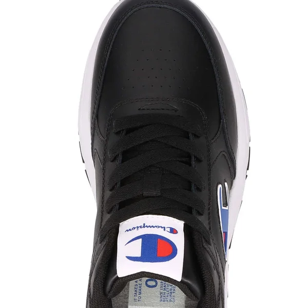 Champion Men's Shoes 93Eighteen Classic Lace Up Casual Running Walking Sneaker - Black or White (Black, 12)