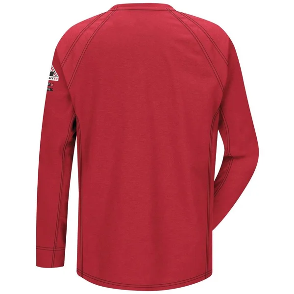 Bulwark FR IQ Long Sleeve T-Shirt, Large, Blue