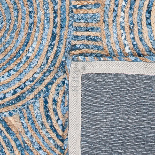 Safavieh Cape Cod CAP603A Area Rug Natural, Denim 4& x 6& Rectangle