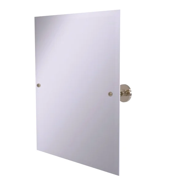 Allied Brass Prestige Skyline Collection Frameless Rectangular Tilt Mirror Beveled Edge Antique Pewter