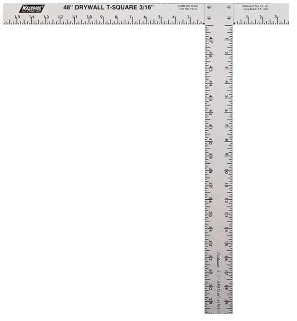 Wallboard Tool 09-001 0.18 x 47.87 in. Drywall T-Square
