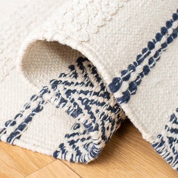 Safavieh Striped Kilim Rug Collection STK502A - Ivory, Navy - 8' x 10'