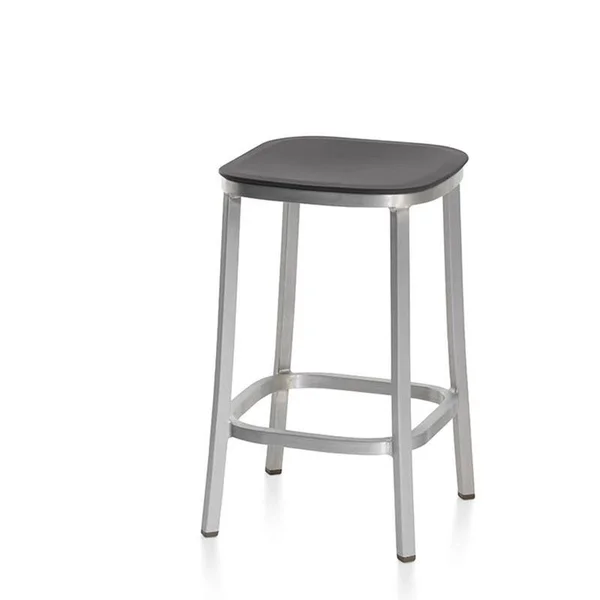 1 inch Counter Stool - Wood Seat by Emeco - Color: Brown (1 inch 24 Dark PC Walnut)