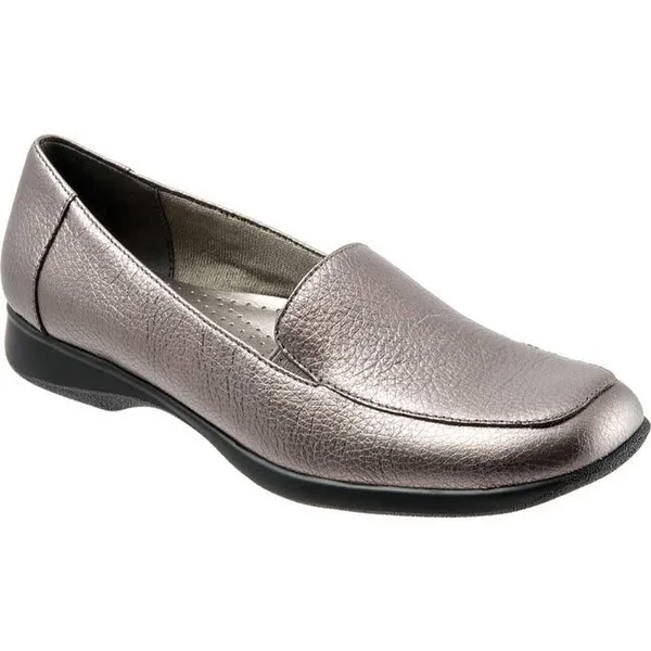 Trotters Jenn - Women's Loafers Pewter - 7.5 Narrow