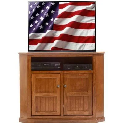 Gabrielle Solid Wood TV Stand for TVs Up to 55x22 Breakwater Bay Color: Havana Gold