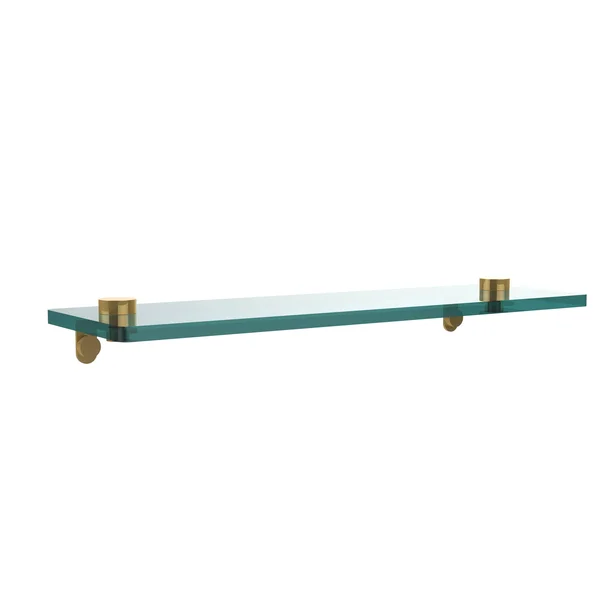 Allied Brass 16 inch Glass Vanity Shelf with Beveled Edges