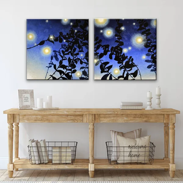 Ready2HangArt Fireflies I/II Canvas Wall Art - Set of 2