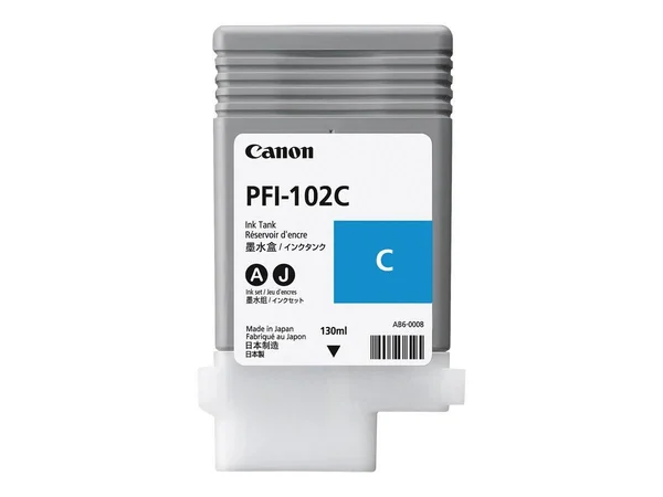 PFI-102C Cyan Ink Tank 130ml imagePROGRAF iPF500 iPF600 iPF700