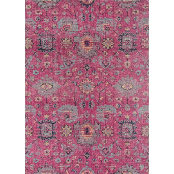 Momeni Jewel JW-01 Pink Rug - 2 ft 7 in x 7 ft 6 in Runner