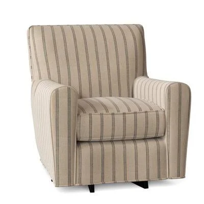 Venus 32x22 Wide Swivel Armchair Craftmaster Body Fabric: Sender 10, Arm Covers: No