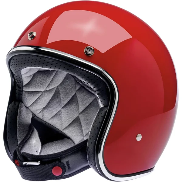 Biltwell Bonanza Helmet Solid, Gloss Blood Red, XL